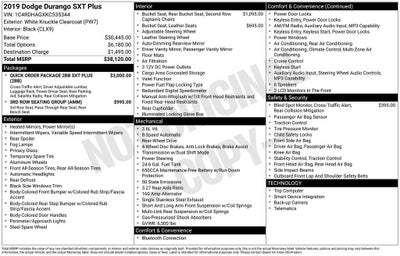 2019 Dodge Durango SXT Plus RWD