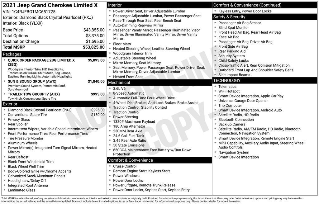 2021 Jeep Grand Cherokee Limited X