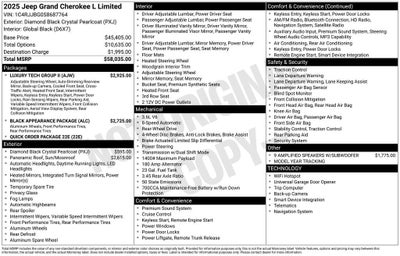2025 Jeep Grand Cherokee L Limited 4x2