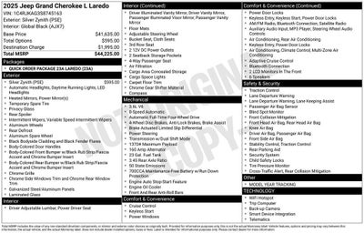 2025 Jeep Grand Cherokee L Laredo