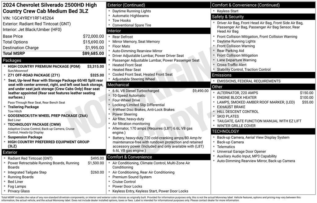 2024 Chevrolet Silverado 2500 HD High Country