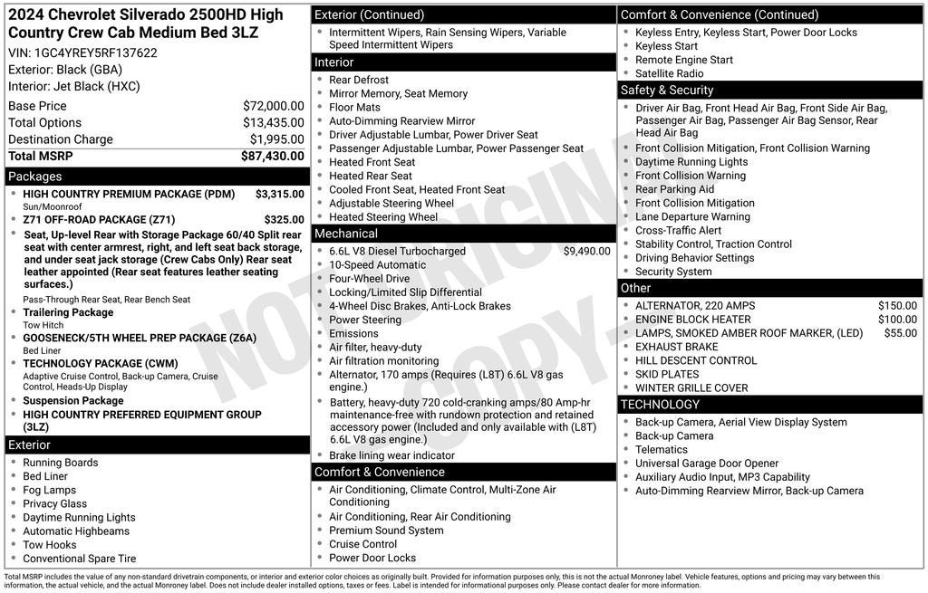 2024 Chevrolet Silverado 2500 HD High Country