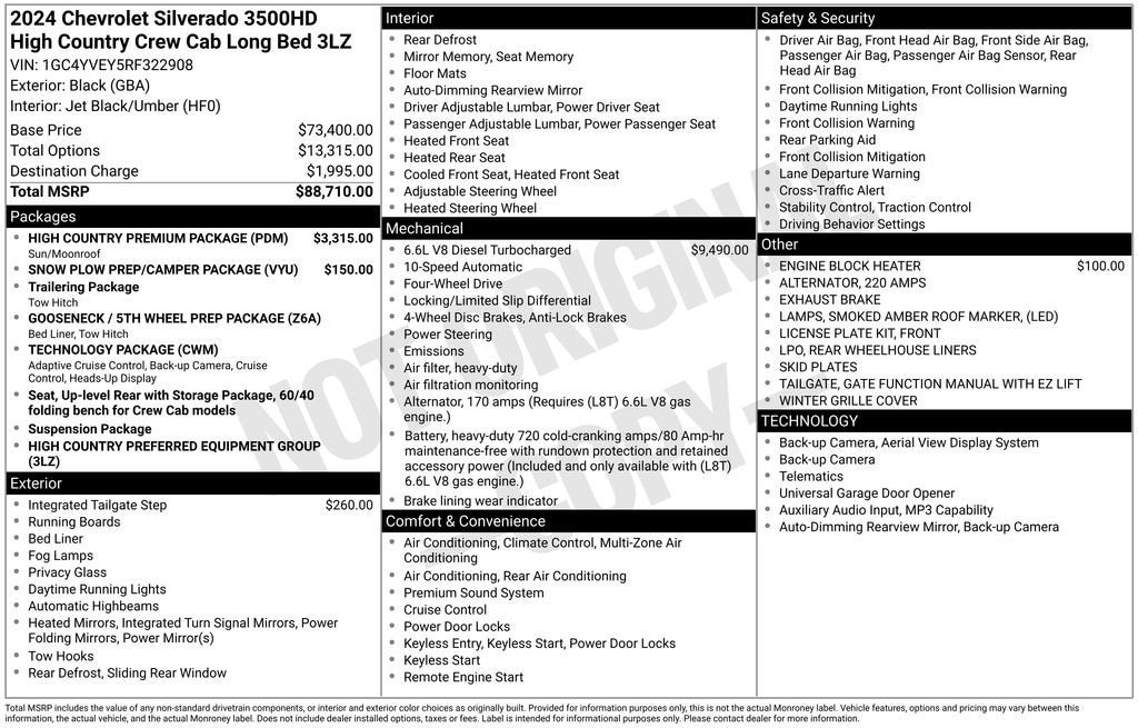 2024 Chevrolet Silverado 3500 HD High Country DRW