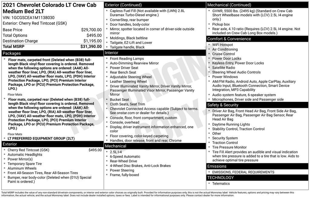 2021 Chevrolet Colorado LT