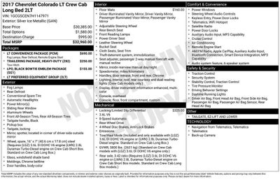 2017 Chevrolet Colorado 2WD LT