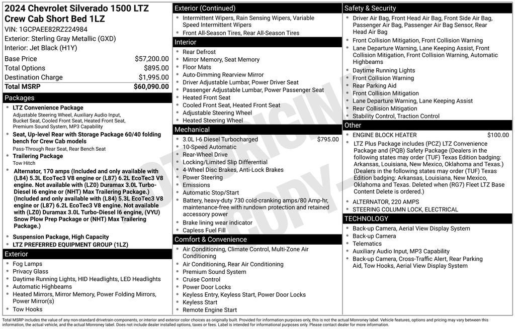 2024 Chevrolet Silverado 1500 LTZ