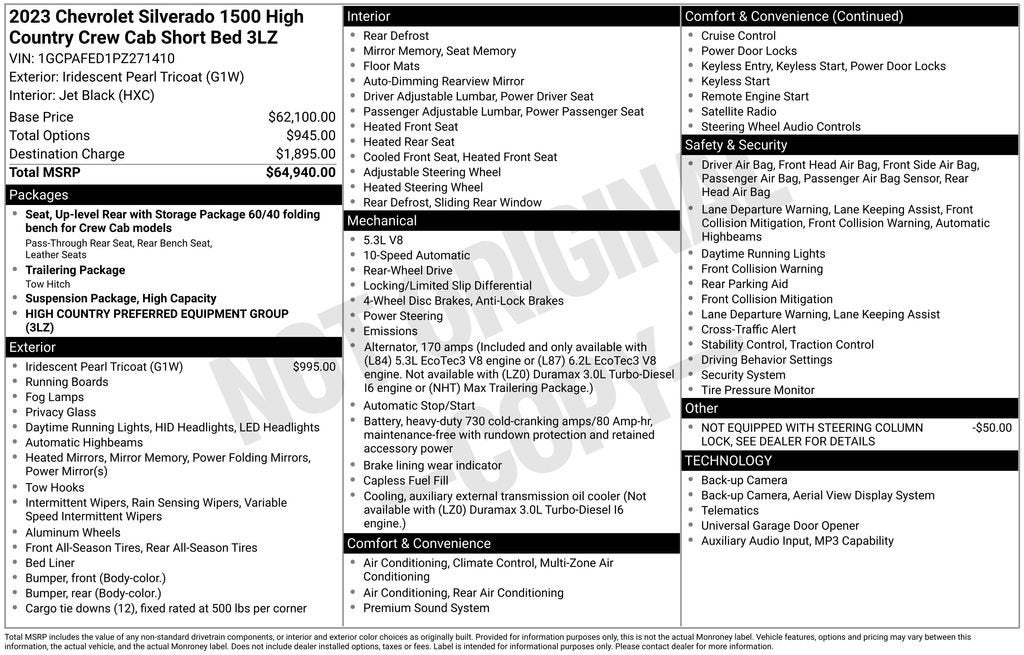 2023 Chevrolet Silverado 1500 High Country
