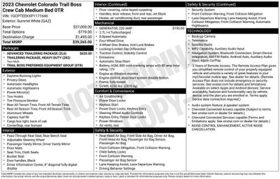 2023 Chevrolet Colorado Trail Boss