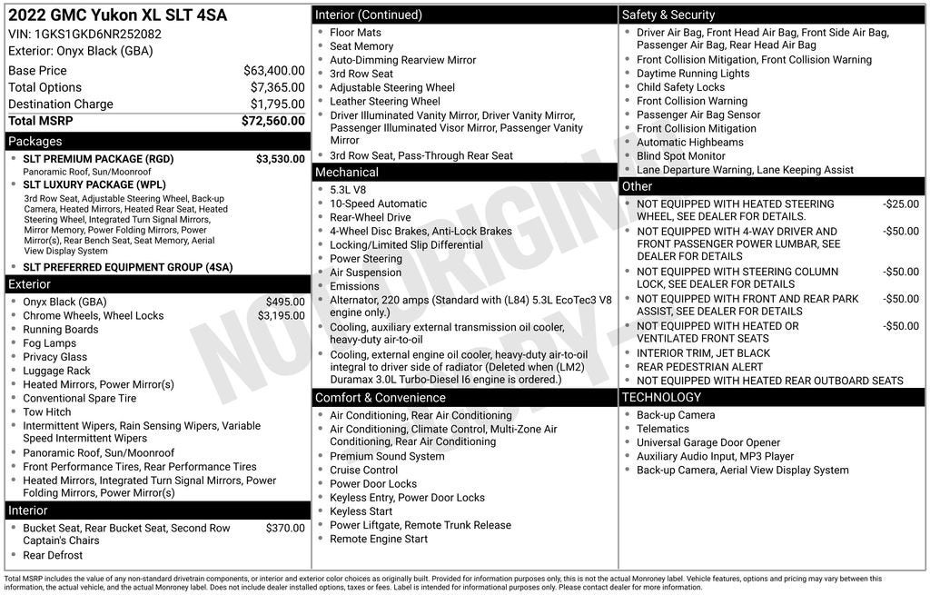 2022 GMC Yukon XL SLT