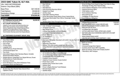 2023 GMC Yukon XL SLT