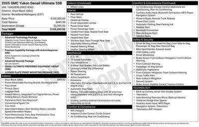2025 GMC Yukon Denali Ultimate