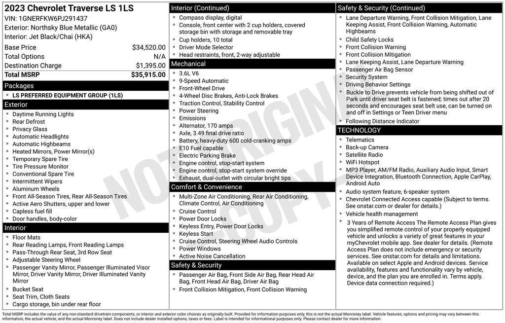 2023 Chevrolet Traverse LS