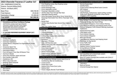 2023 Chevrolet Traverse LT Leather