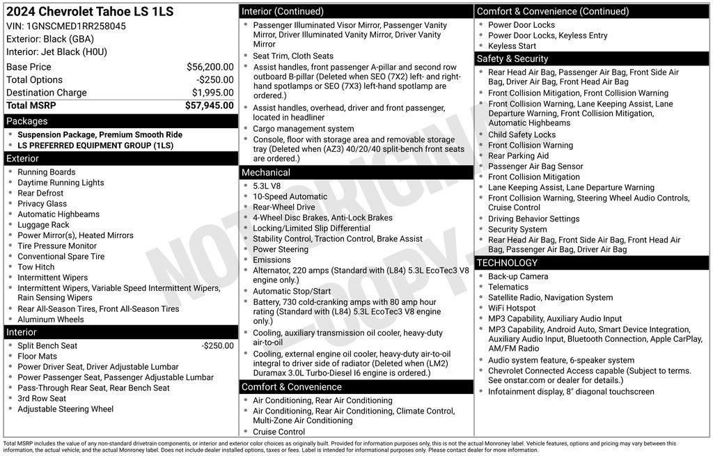 2024 Chevrolet Tahoe LS