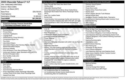 2023 Chevrolet Tahoe LT