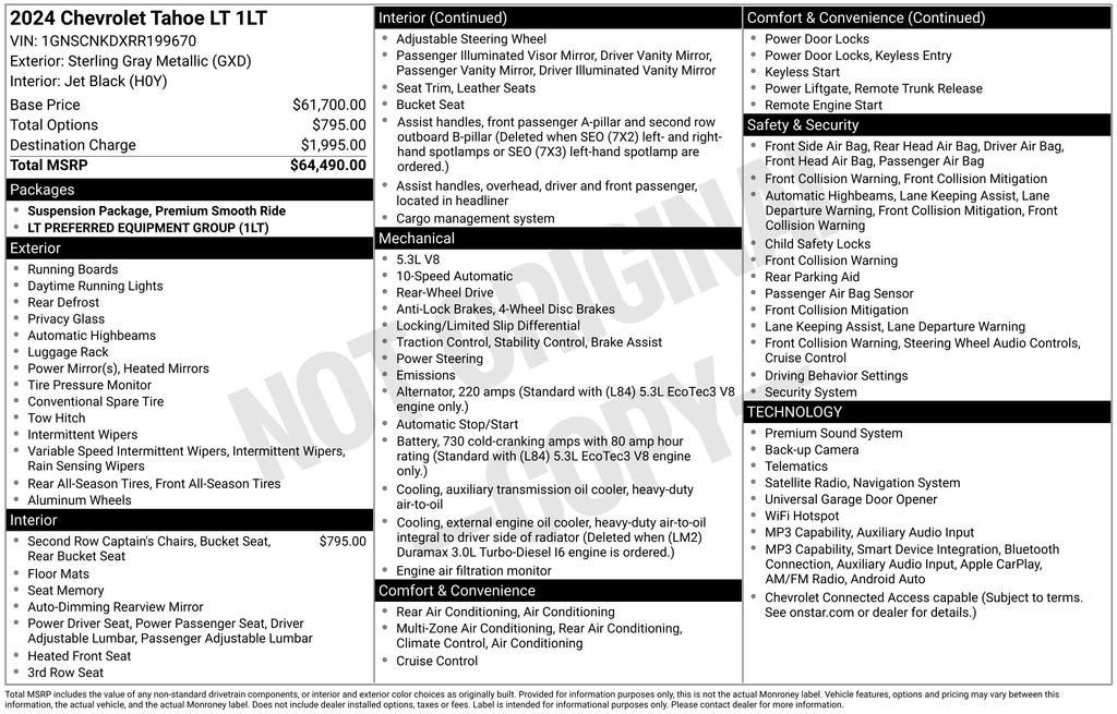 2024 Chevrolet Tahoe LT