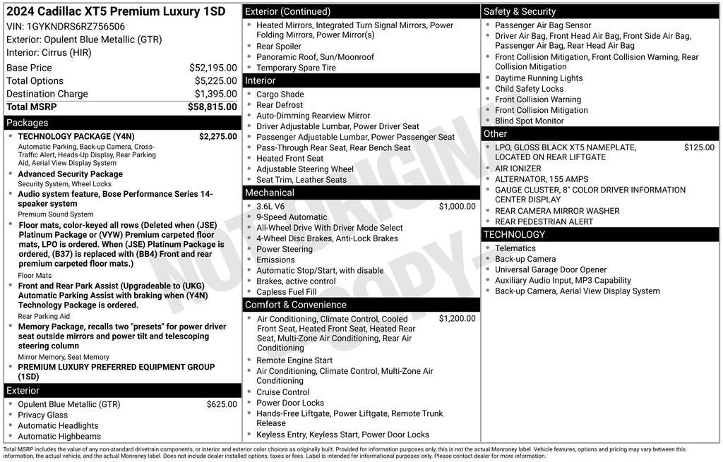 2024 Cadillac XT5 Premium Luxury