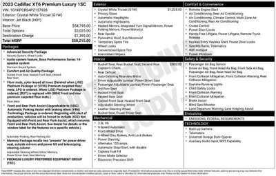 2023 Cadillac XT6 Premium Luxury