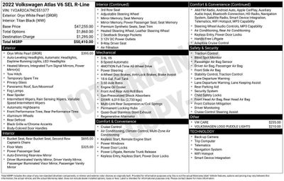 2022 Volkswagen Atlas 3.6L V6 SEL R-Line