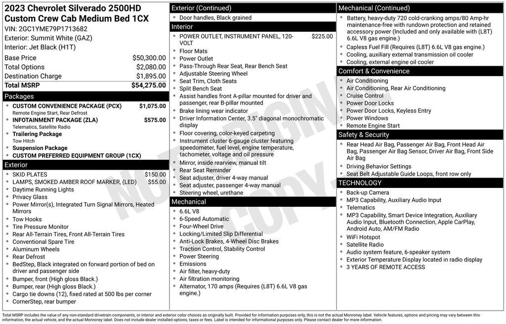2023 Chevrolet Silverado 2500 HD Custom