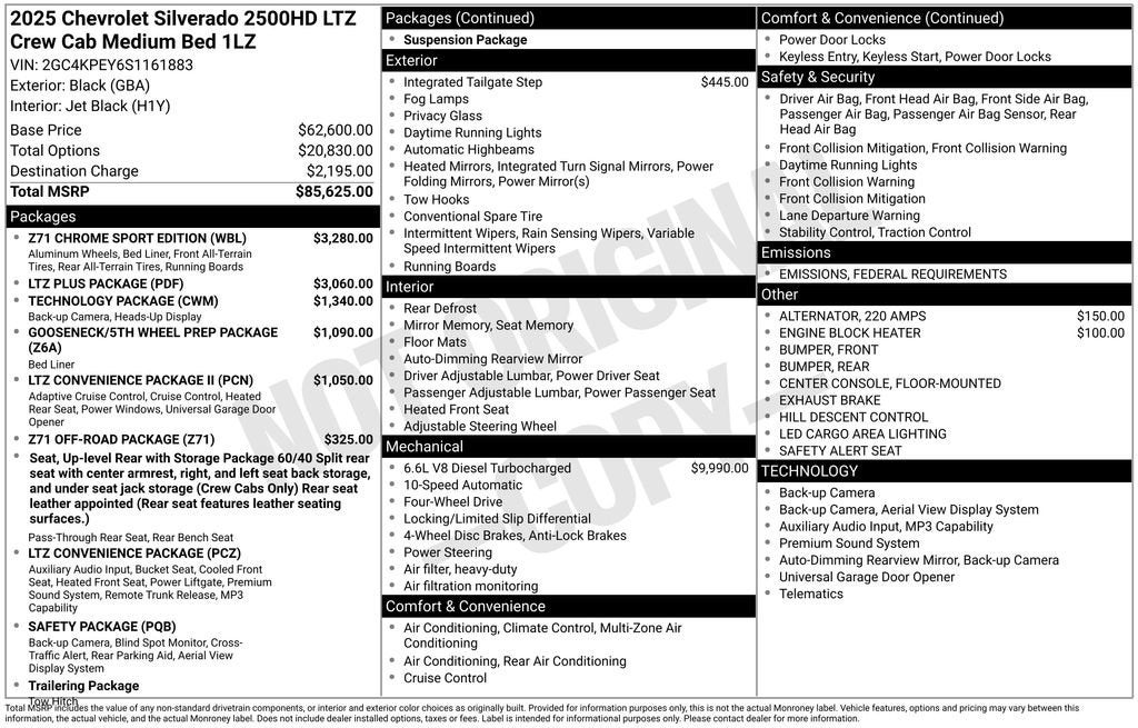 2025 Chevrolet Silverado 2500 HD LTZ