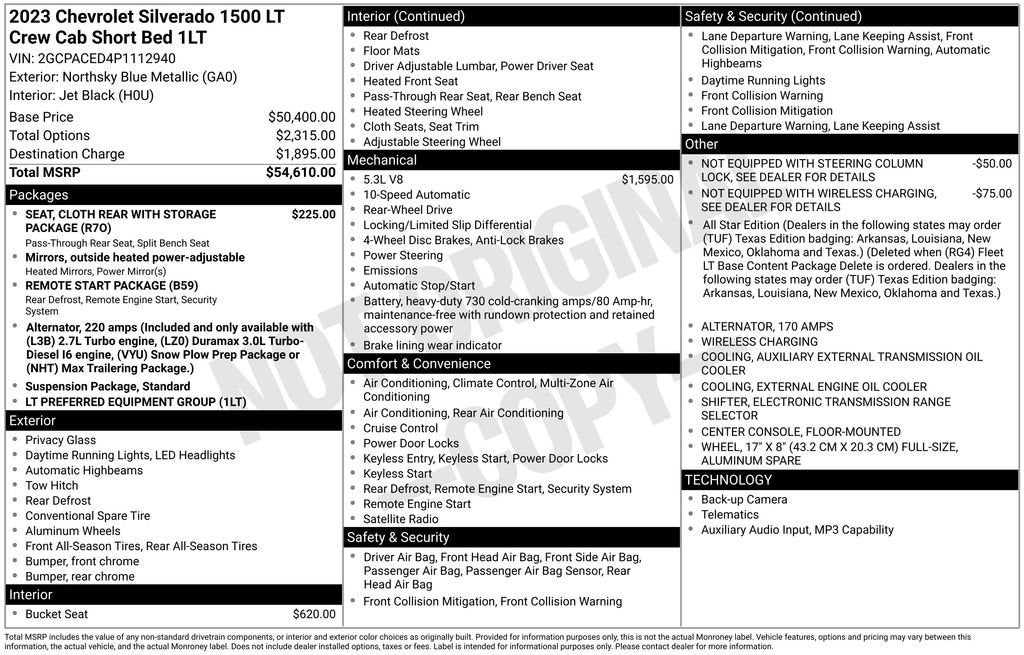 2023 Chevrolet Silverado 1500 LT