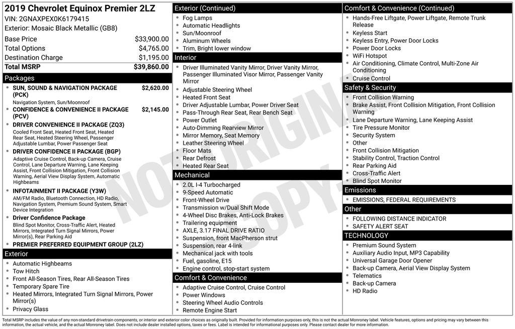 2019 Chevrolet Equinox Premier