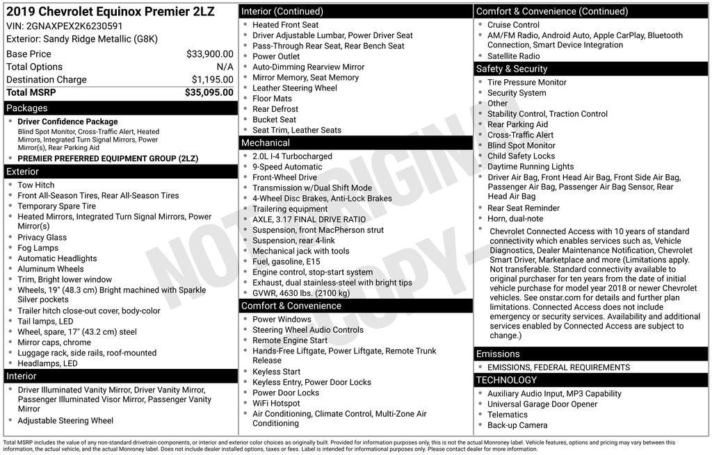 2019 Chevrolet Equinox Premier