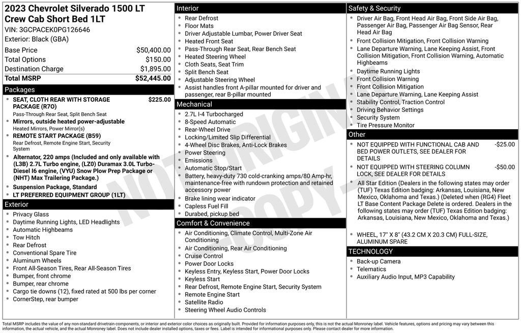 2023 Chevrolet Silverado 1500 LT