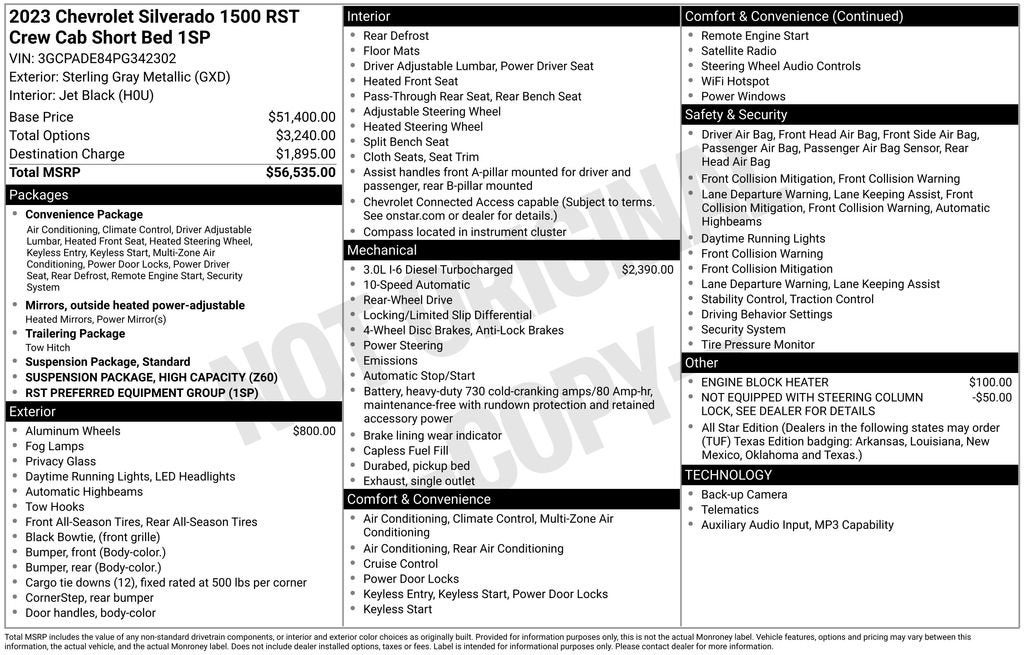 2023 Chevrolet Silverado 1500 RST