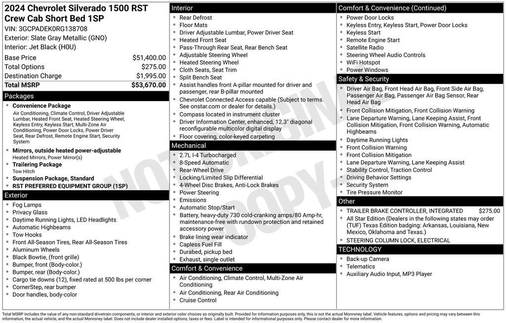 2024 Chevrolet Silverado 1500 RST