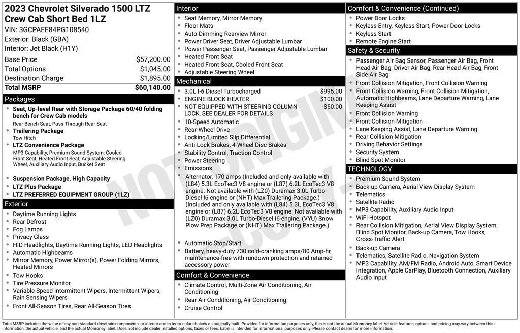 2023 Chevrolet Silverado 1500 LTZ