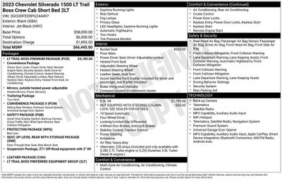 2023 Chevrolet Silverado 1500 LT Trail Boss