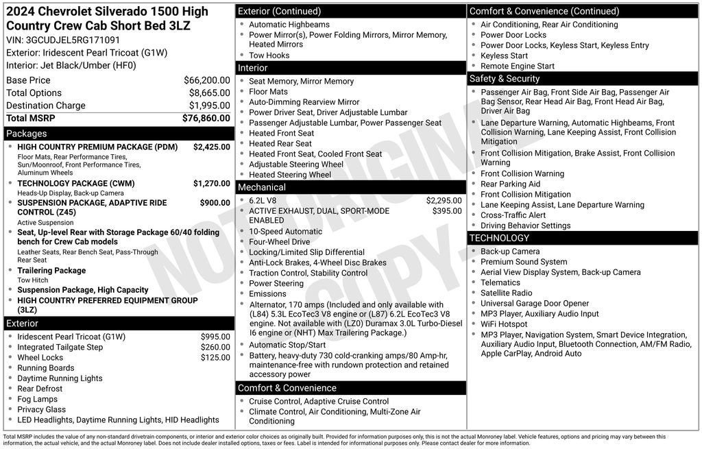 2024 Chevrolet Silverado 1500 High Country