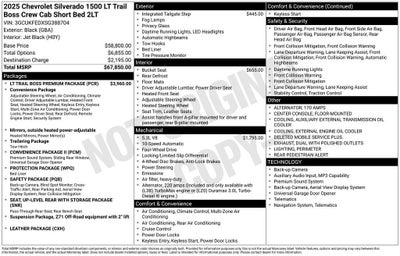 2025 Chevrolet Silverado 1500 LT Trail Boss