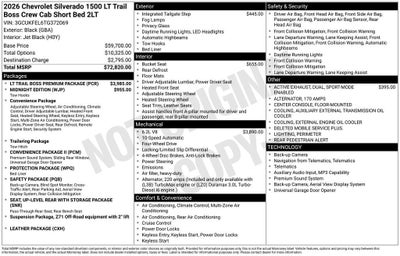 2026 Chevrolet Silverado 1500 LT Trail Boss