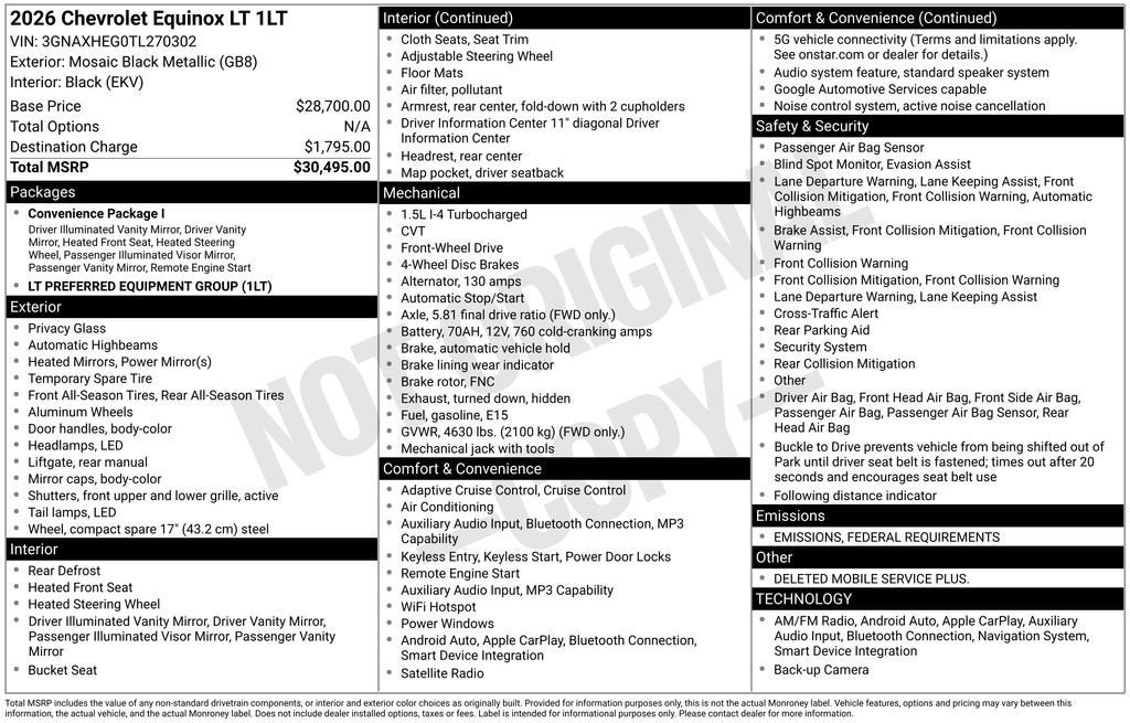 2026 Chevrolet Equinox LT