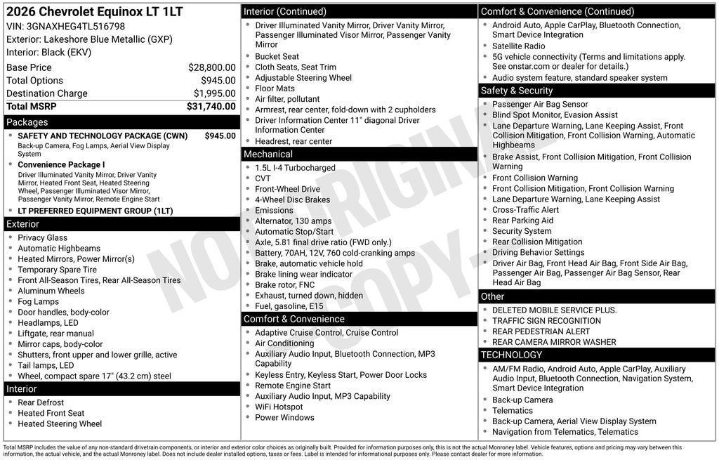2026 Chevrolet Equinox LT - Photo 6