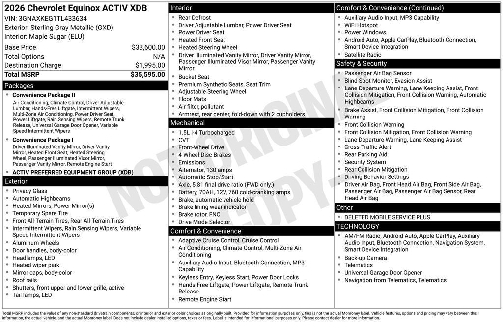 2026 Chevrolet Equinox ACTIV