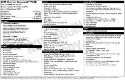 2026 Chevrolet Equinox ACTIV