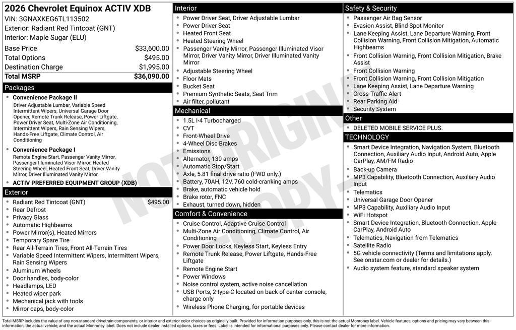 2026 Chevrolet Equinox ACTIV
