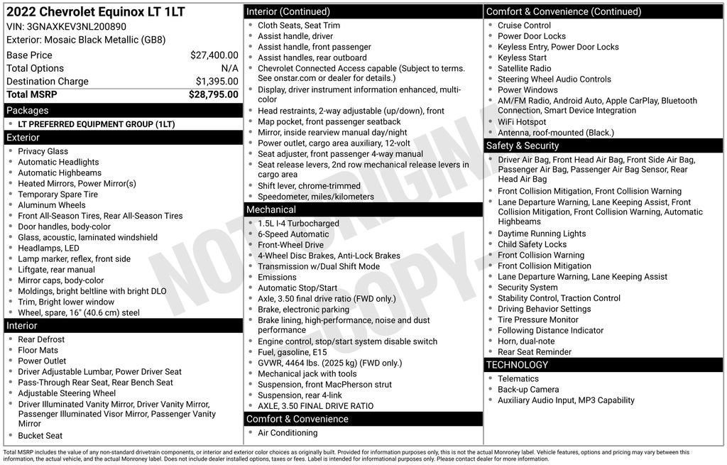 2022 Chevrolet Equinox LT
