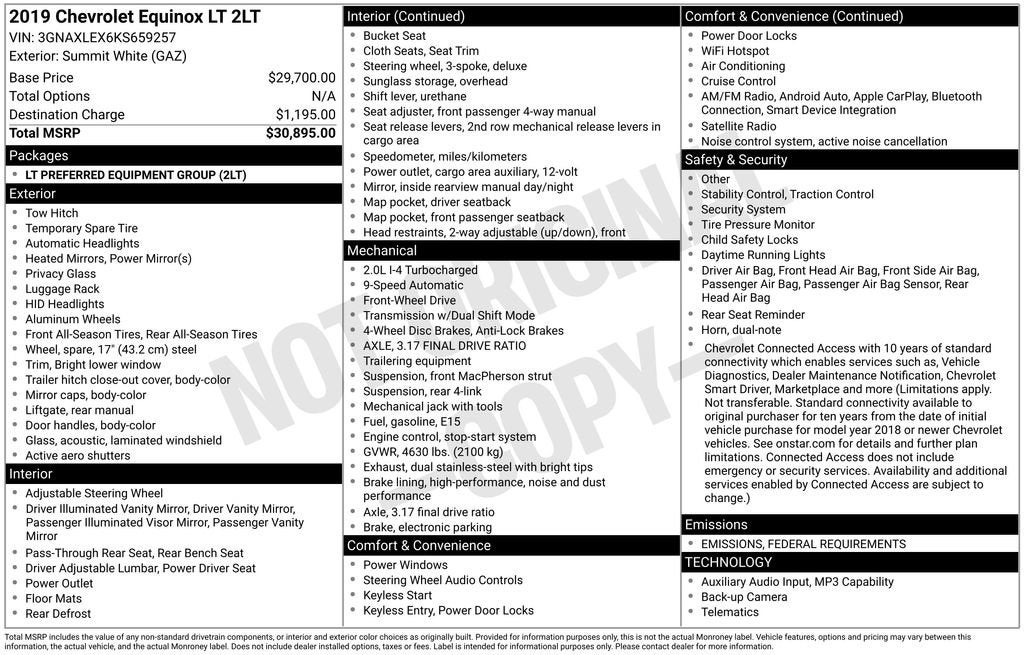 2019 Chevrolet Equinox LT