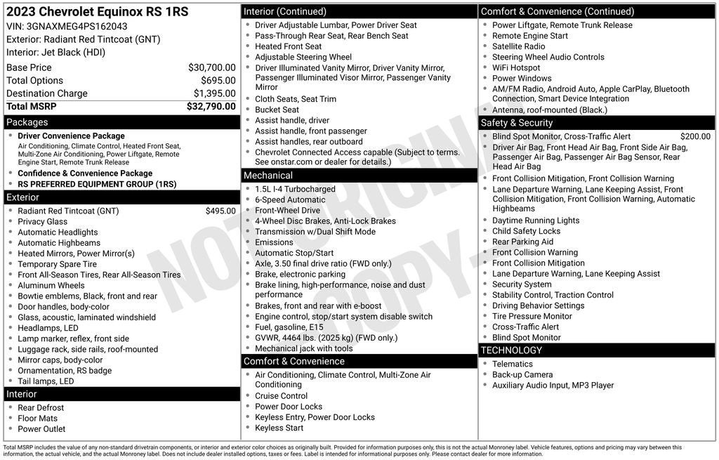 2023 Chevrolet Equinox RS
