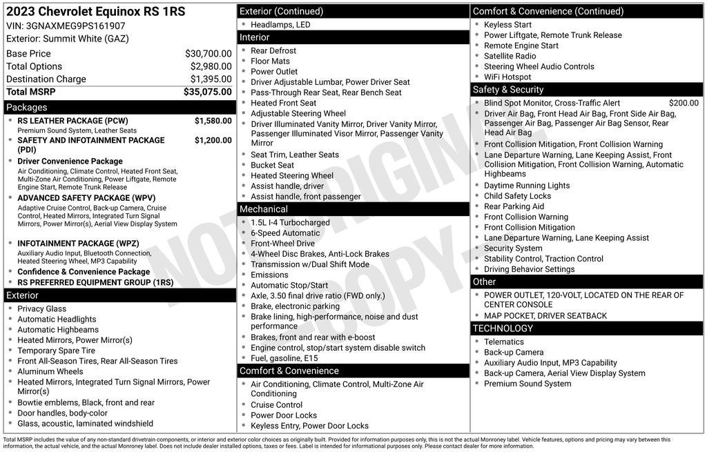 2023 Chevrolet Equinox RS