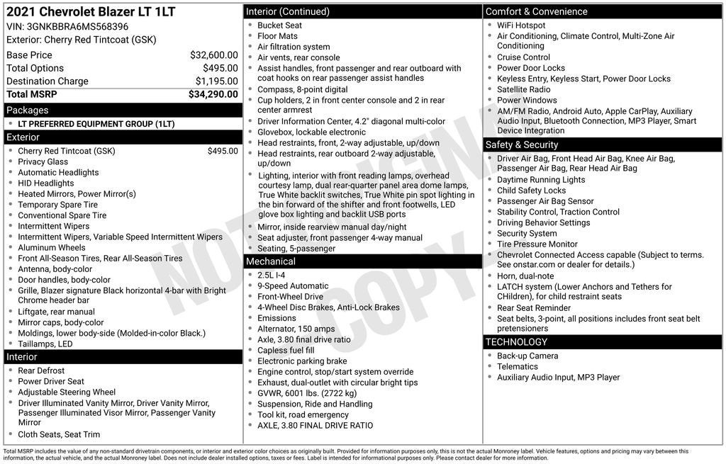 2021 Chevrolet Blazer LT