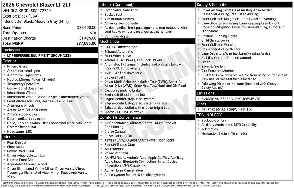 2025 Chevrolet Blazer 2LT