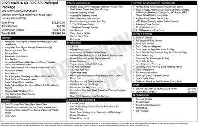 2023 Mazda Mazda CX-30 2.5 S Preferred Package