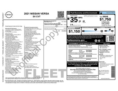 2021 Nissan Versa SV