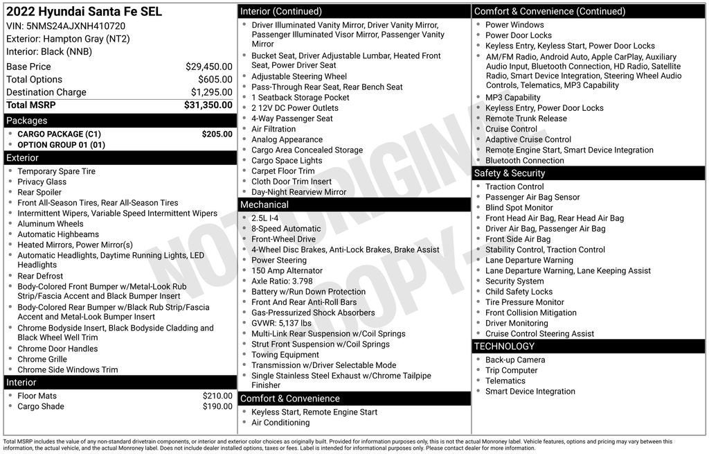 2022 Hyundai Santa Fe SEL